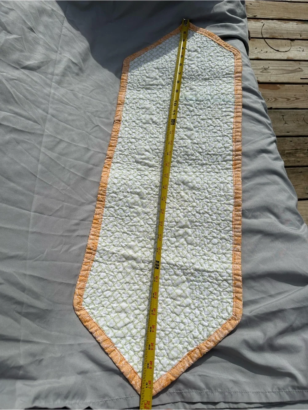 Handmade Yellow Floral Jar Table Runner